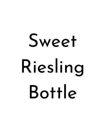 Sweet Riesling Bottle