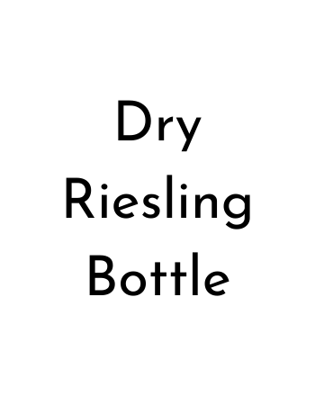 Dry Riesling Bottle