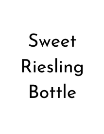 Sweet Riesling Bottle